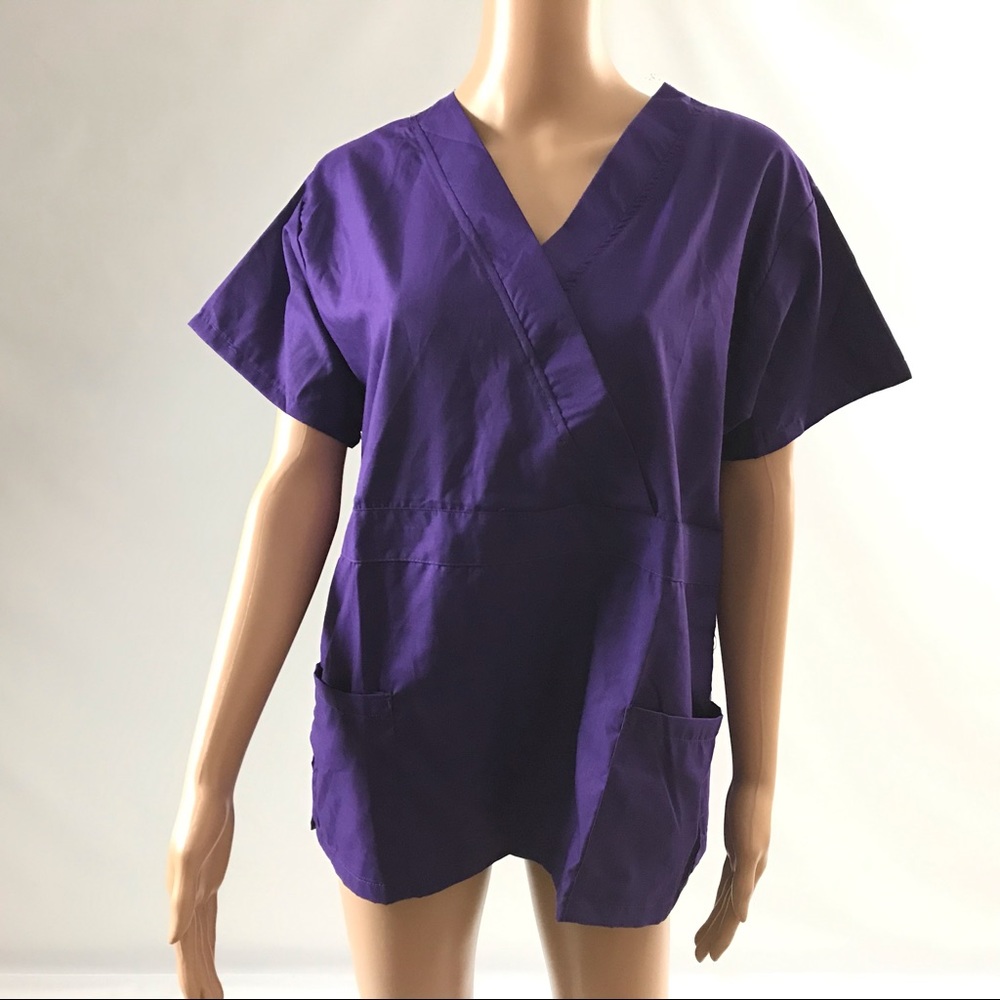 New Women Scrubs Work Size M Purple